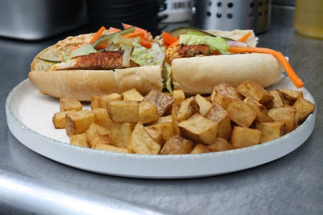 Blackened Fish Po'Boy.