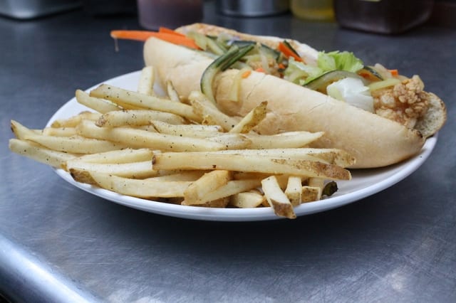 Fried Shrimp Po'Boy.